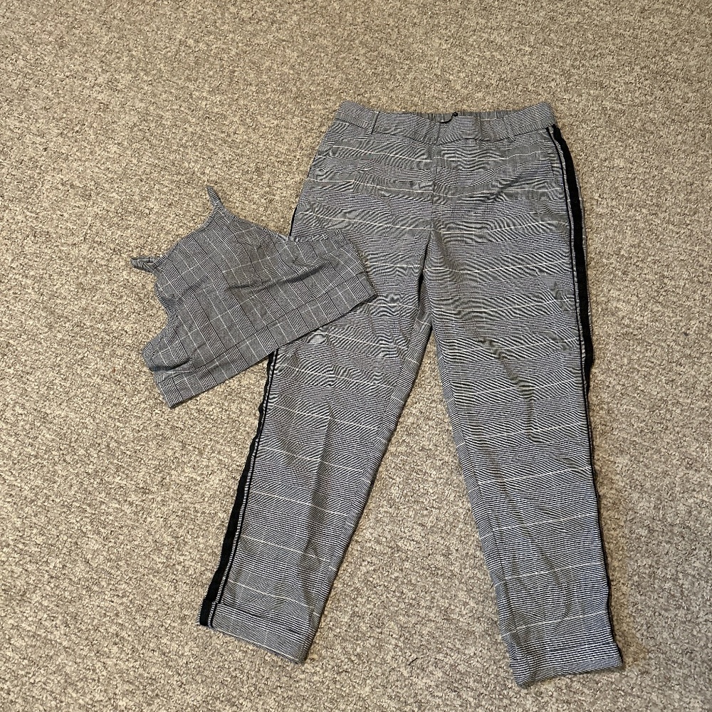 Zara Pants /Windsor Top Black/White Striped